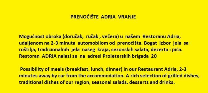 الشقق الفندقية فرانييفي  Prenociste Adria المظهر الخارجي الصورة